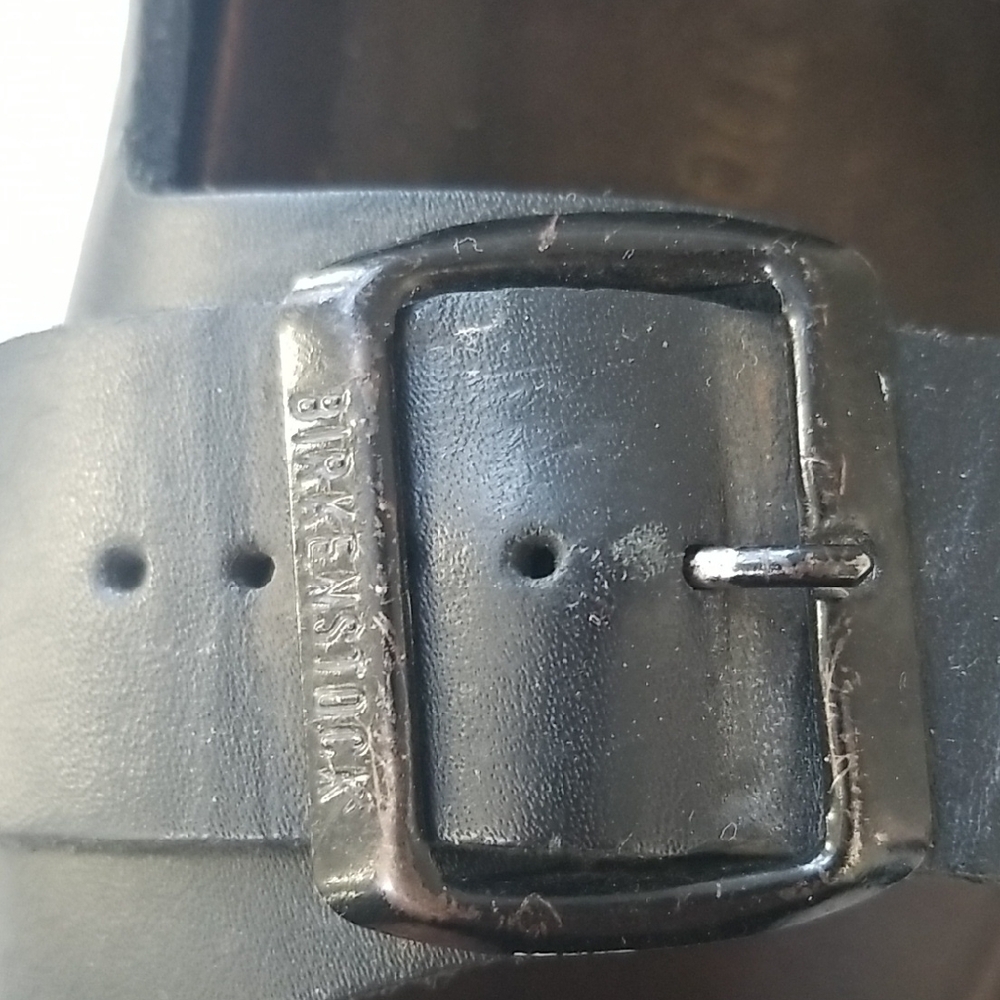 Birkenstock Black Leather Sandals - Picture 3 of 9